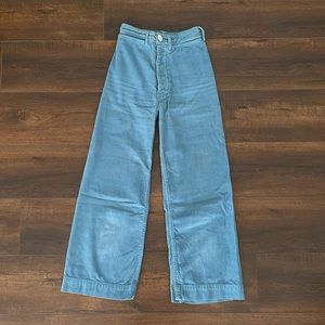 Jesse Kamm Sailor Pant in Corduroy Blue